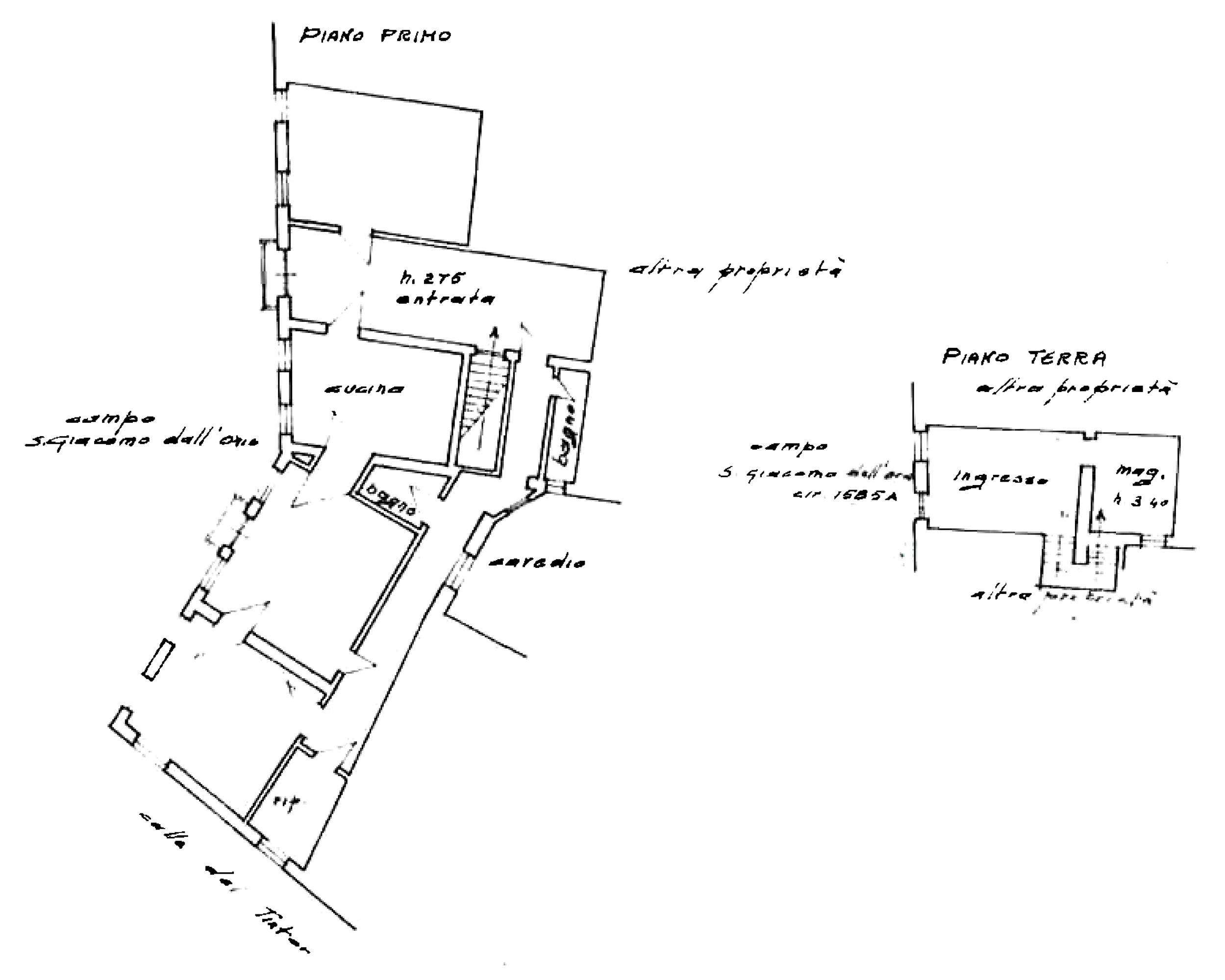 Planimetria appartamento a San Giacomo dell'Orio